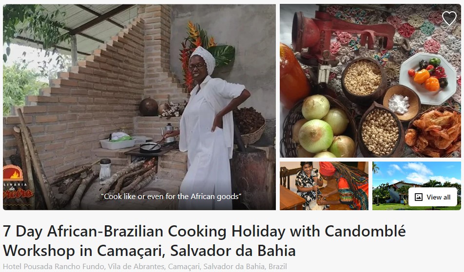 Brazilian-African Culinary Experience Vacation Candomble Workshop in Salvador da Bahia